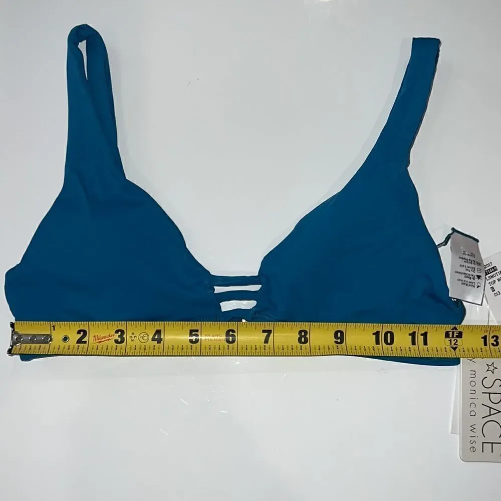 NWT L*Space Monro Top in Turquoise Blue Small